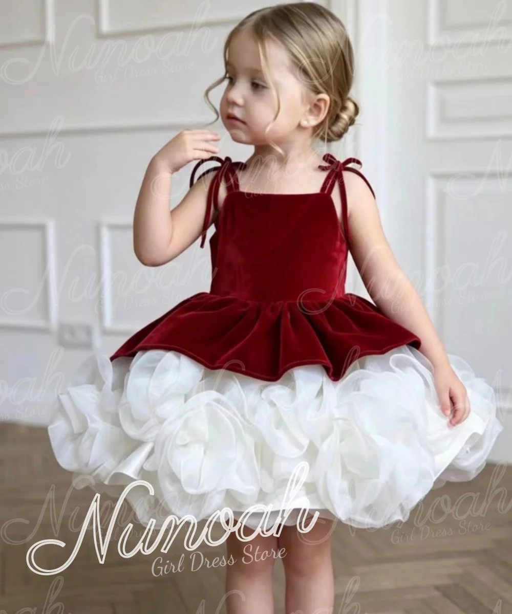 robes-de-demoiselle-d'honneur-rouges-pour-mariage-a-volants-et-bretelles-longueur-genou-robe-pour-fille-pour-seance-photo-robes-de-premiere-communion-personnalisees