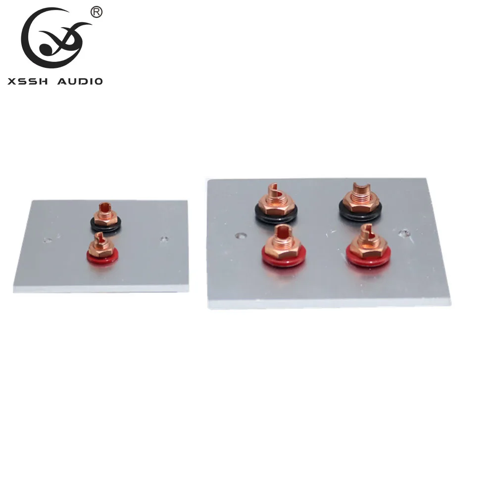 바인딩 포스트 XSSH OEM 오디오 구리 황동 앰프 스피커 터미널, 여성 짧은 버전, 바인딩 포스트 및 플레이트 소켓 포함