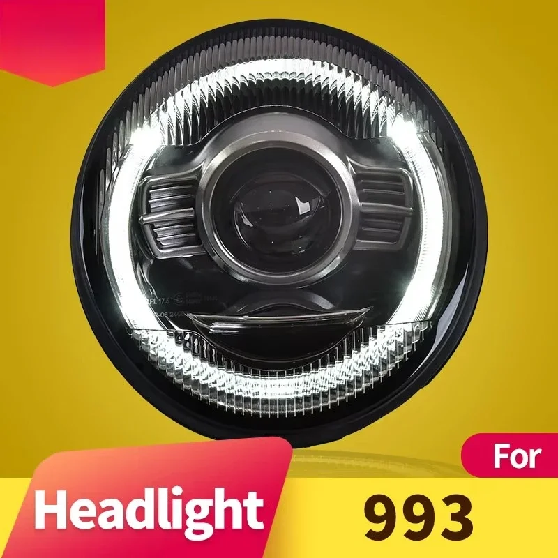 Car Styling Head Lamp for 993 1995-1998 Headlight Assembly LED DRL Projector Lens Dynamic Accessories