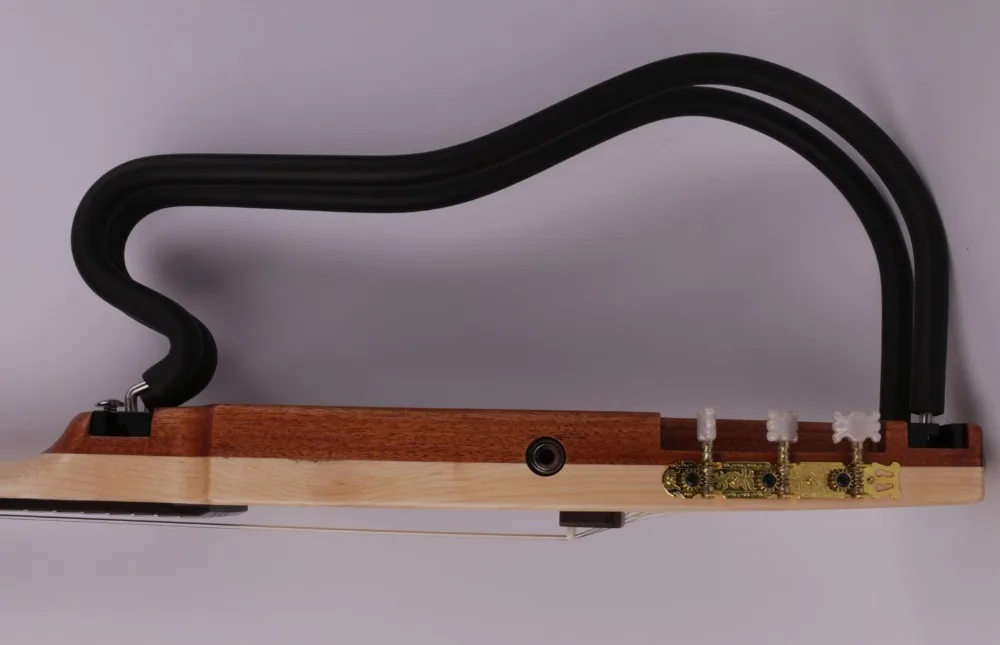 NAOMI سلسلة نايلون صامتة بدون رأس كلاسيكية مدمجة في تأثير السفر محمولة قابلة للطي جيتار كهربائي كلاسيكي جيتار جيتار