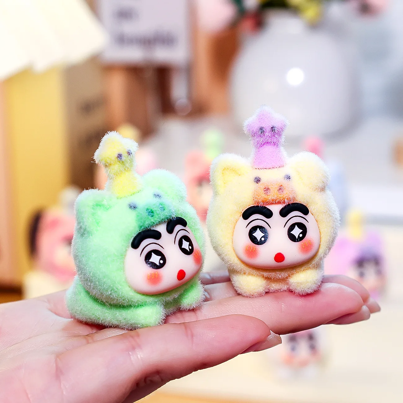 10/30 Uds nuevo crayón de fiesta pequeño nuevo muñeco de peluche DIY llavero colgante coche escritorio Mini adorno pequeño hecho a mano