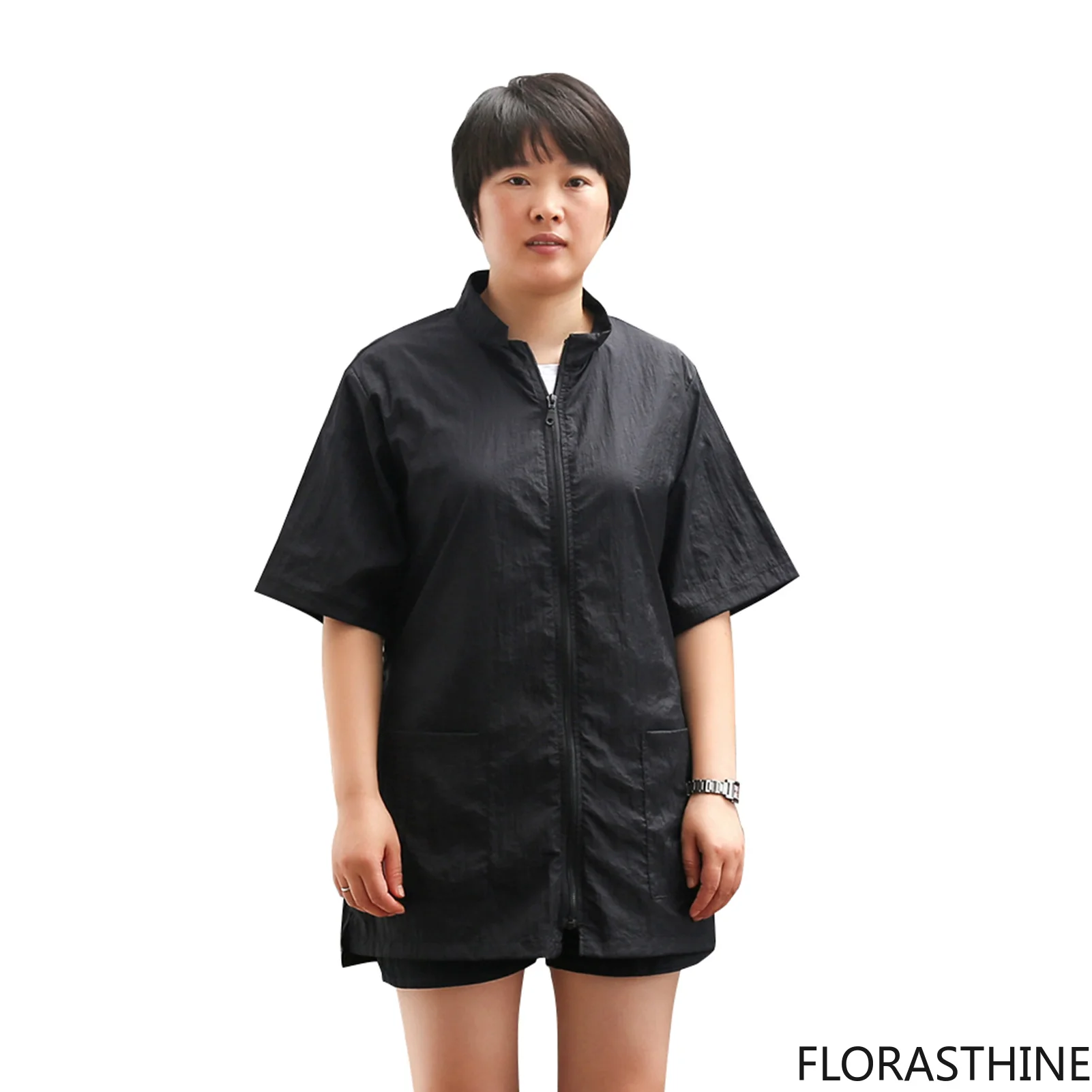 Pet Groomer Waterproof Anti-static Uniform Suit Cut Pet Hair Breathable Beautician Soft Overalls Set Pro Groomer Robe
