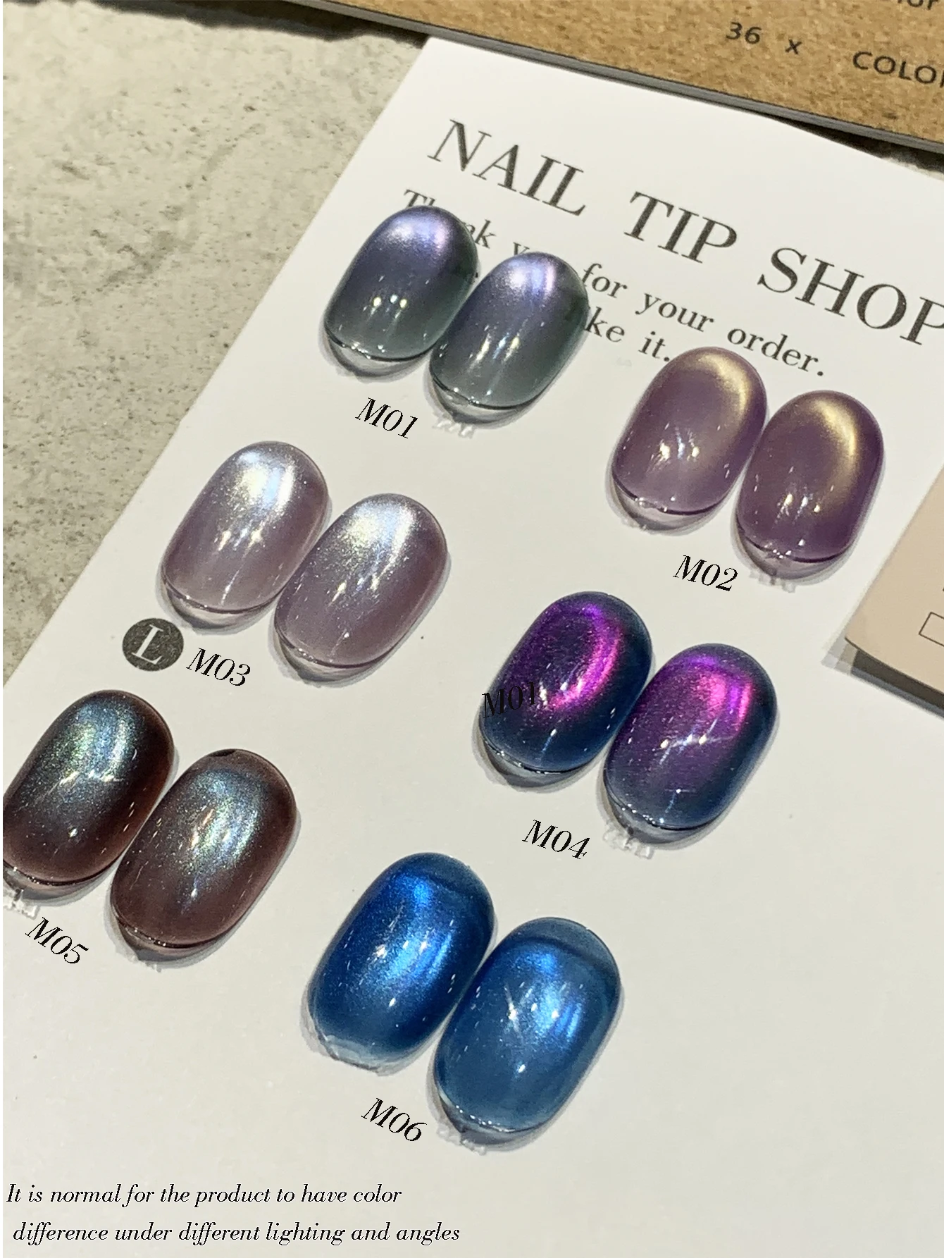 6  color Purple Series Cat Eye Nail Polish 1Pc 15ml Reflective Cat's Eye Magnetic Nail Gel Soaking UV LED Gel Salon Female Nail