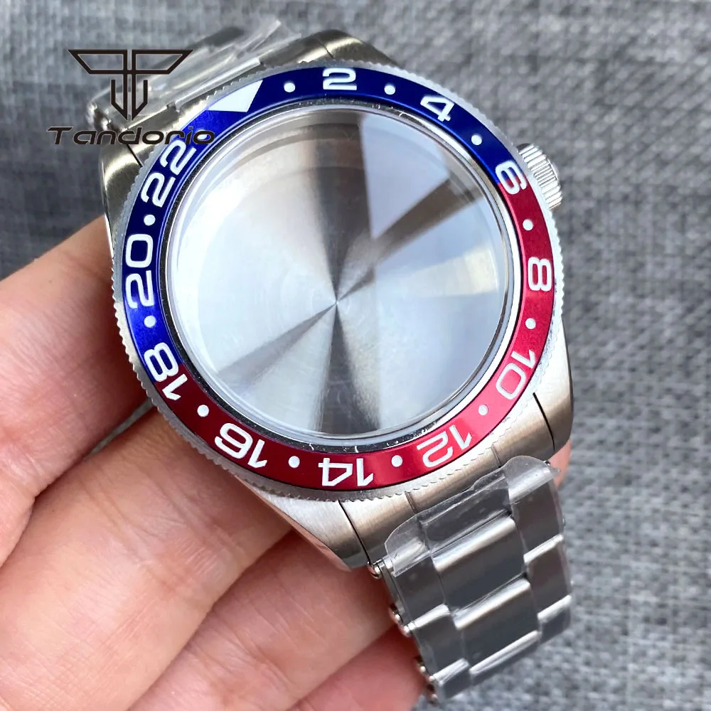 

Стальной корпус для часов 39 мм + браслет, куполообразный сапфировый вращающийся безель, подходит для NH34 NH35 NH36 ETA2824 PT5000 Movt, мужские аксессуары для наручных часов