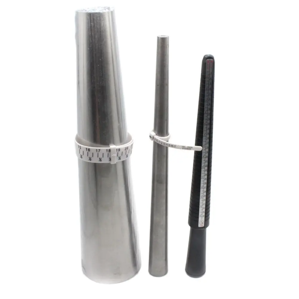 Plastic Ring Gauge Metal Bracelet Mandrel Kit for DIY Jewelry Making Measuring Jewellery Tool