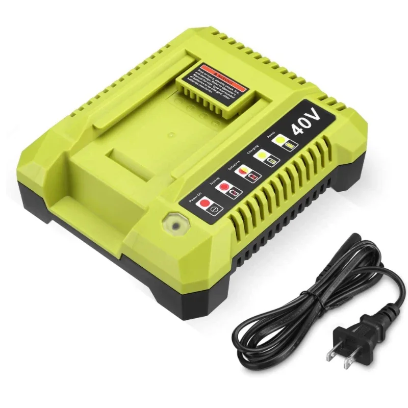 Cargador de batería de iones de litio para batería de iones de litio Ryobi 40V OP4050A OP4015 OP4026 OP4030 OP4040 OP4050 OP400A OP403A ZROP401
