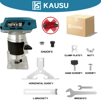 Brushless Electric Hand Trimmer Cordless 5-Speed 6/6.35/8mm Wood Router Woodworking Engraving Slotting For Makita 18V Battery