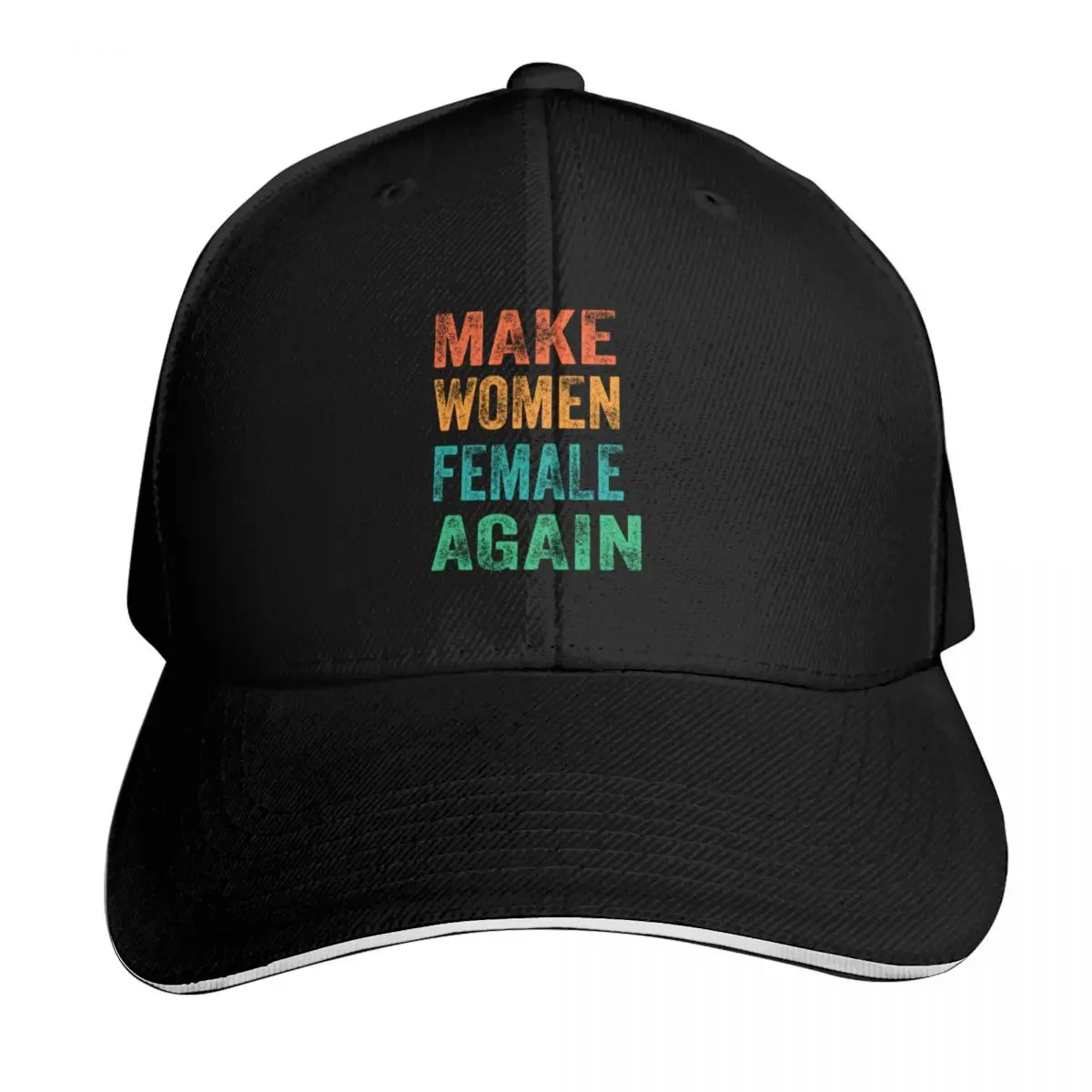 Make Women Female Again Baseball Cap Sun Protection UPF 50+ Breathable Mesh Back Adjustable Buckle Closure
