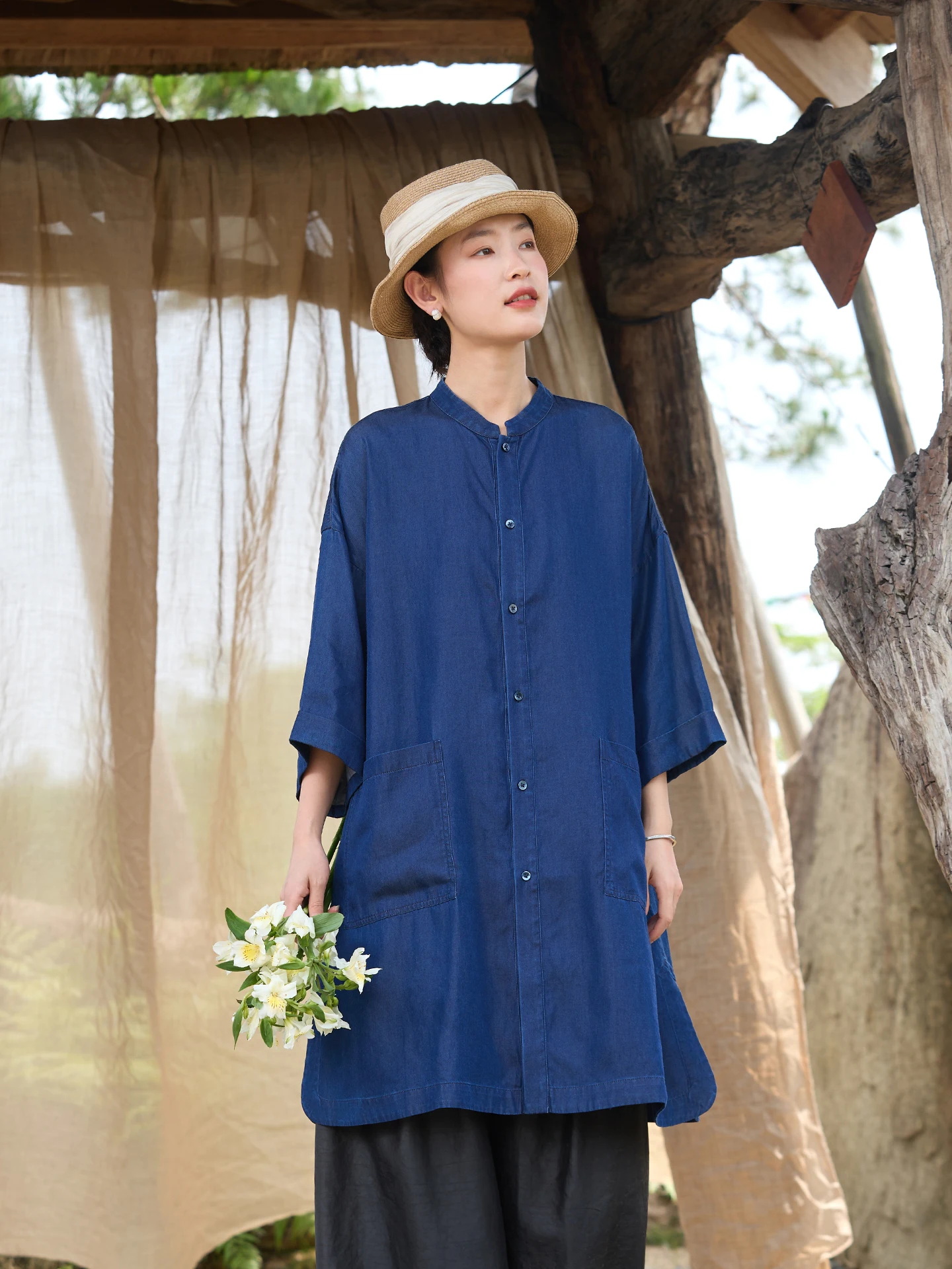 

Свободное пальто Sve T, женское пальто оригинального дизайна, верхняя одежда из смеси шелка с талией, удобная повседневная женская куртка