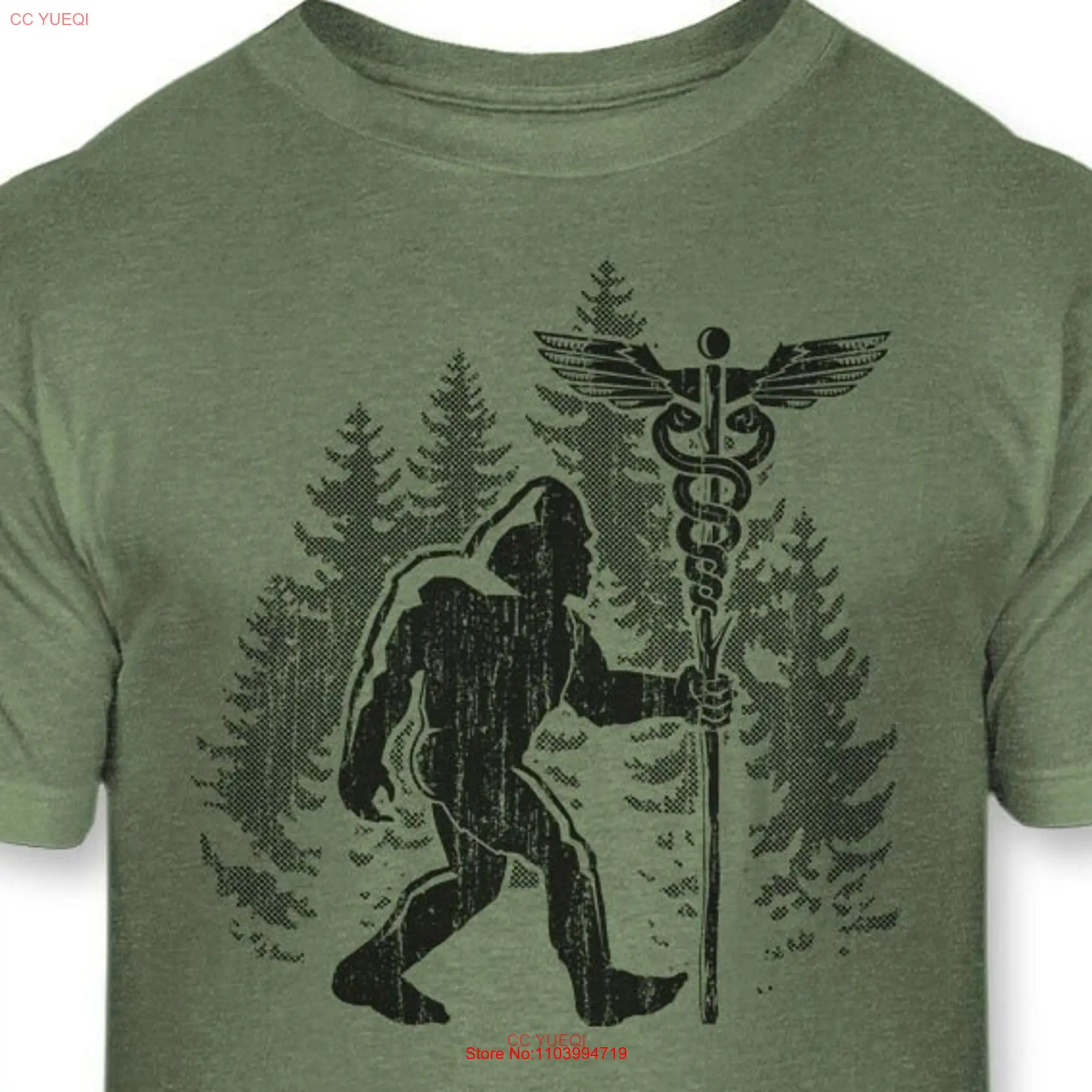 Bigfoot Nurse T Shirt Funny Sasquatch Nurses Healthcare Worker Medical Nursing Athletic Blend A268 long or short sleeves