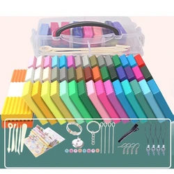 24/36/50Colors Polymers Clay Set Soft Oven Bake Soft Clay Boys Girls DIY Projects Craft Toy Children Favor Party Activity
