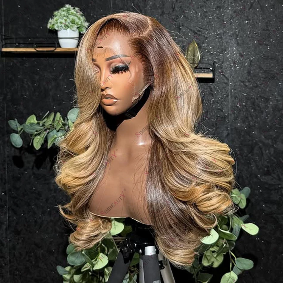 5X5 HD الدانتيل إغلاق الباروكات الحقيقي غلويليس Balayage الشعر البشري كامل الدانتيل الباروكات براون العسل شقراء أبرز الدانتيل شعر مستعار أمامي ريمي #3