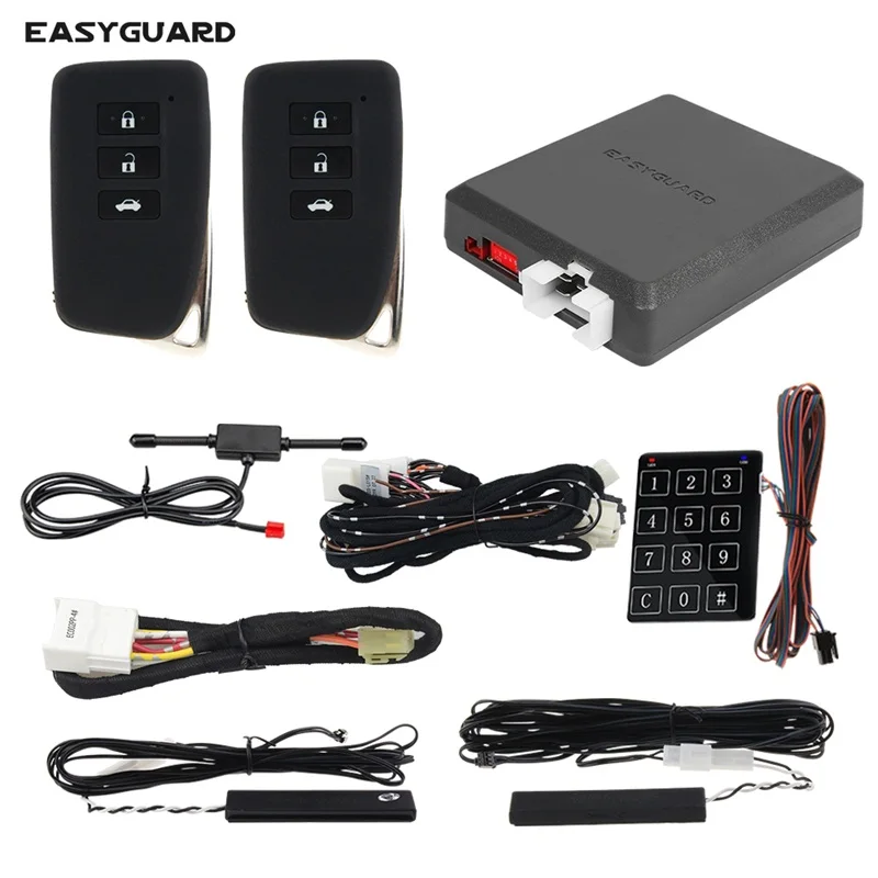 

Plug And Play Remote Starter Kit For Lexus ES300H Hybrid 2016 Compatible With OEM Original Push Start Button Password Entry DC12