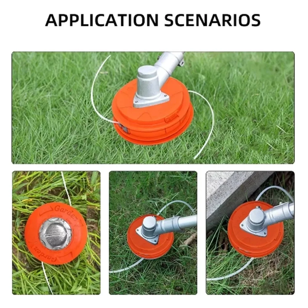 1Pc Lawn Mower Head, Lawn Mower Head Brush, Non Dismantling Automatic Rope Feeding Universal Lawn Mower Accessories image 2