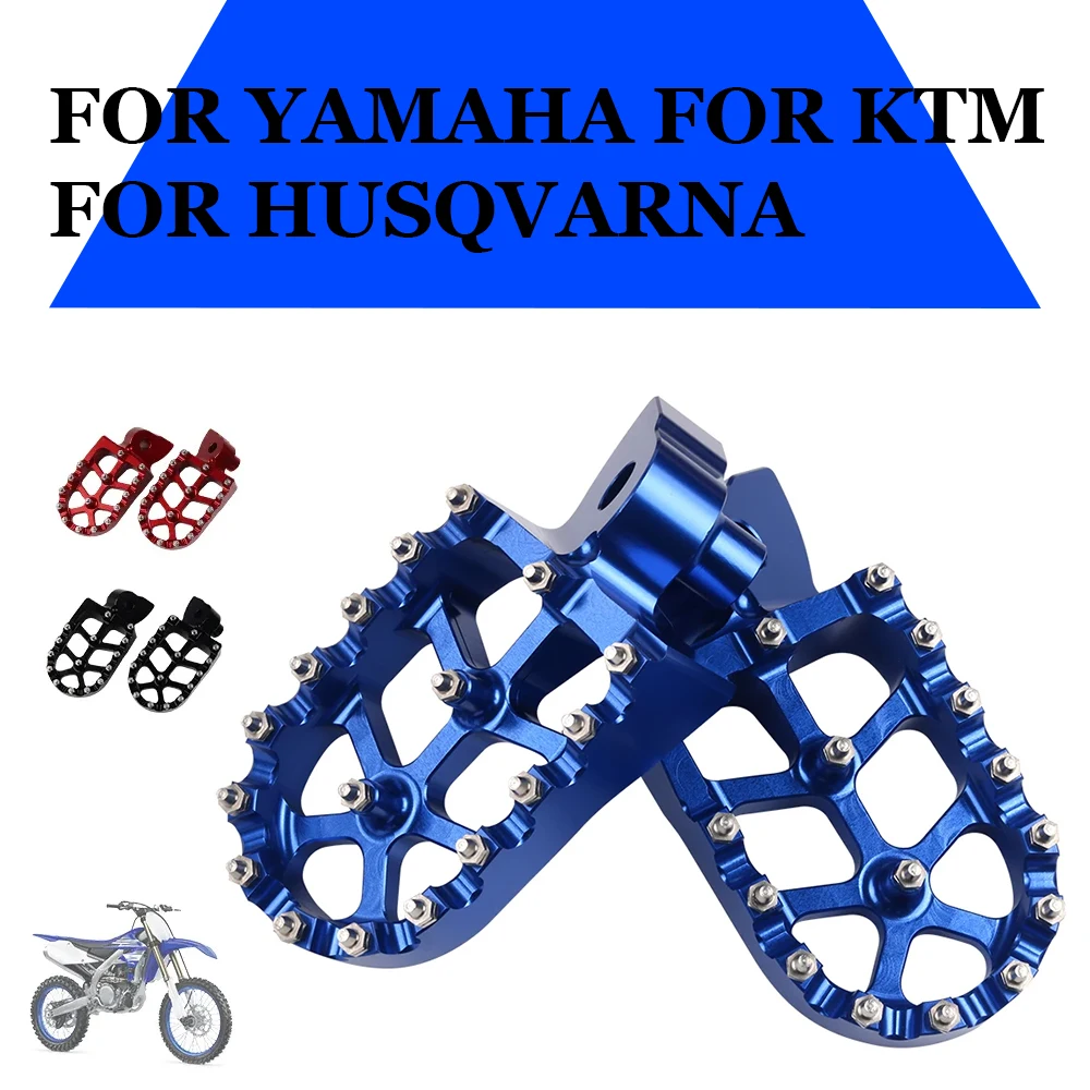 Motorcycle CNC Foot Pegs Footpeg Pedals FootRest For YAMAHA YZ 65 85 125 250 125X 250X 250FX 450FX WR 250F 450F YZF WRF 250 450