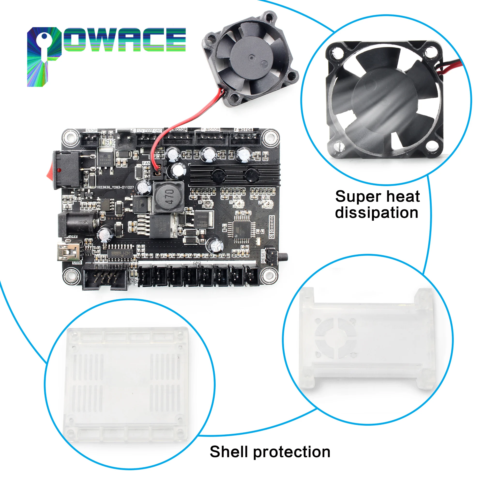 Imagem -04 - Grbl Cnc Off-line Controlador Breakout Cartão Board para 1610 3018 4030 3020 Máquina de Gravação a Laser Atualizado Grbl1.1f