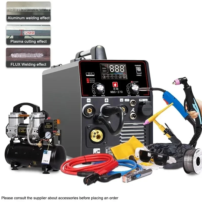 

Портативный сварочный аппарат для алюминия, многофункциональный сварочный аппарат FLUX/MAG TIG 5 в 1, мультисварочный резак MIG TIG MMA с воздушным компрессором
