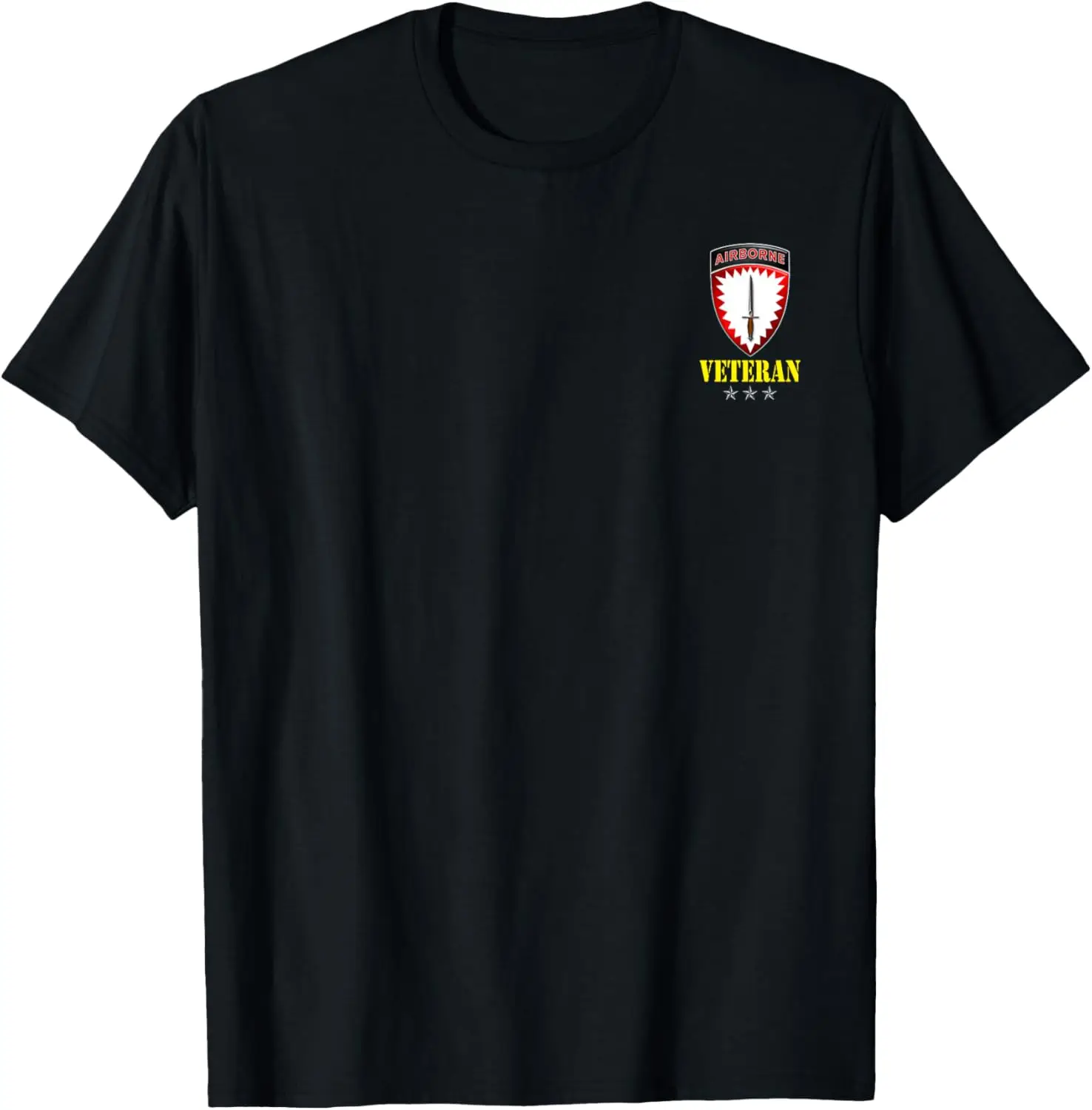 Veteran Special Operations Command Europe Airborne SOCEUR T-Shirt Short Sleeve Casual 100% Cotton Shift