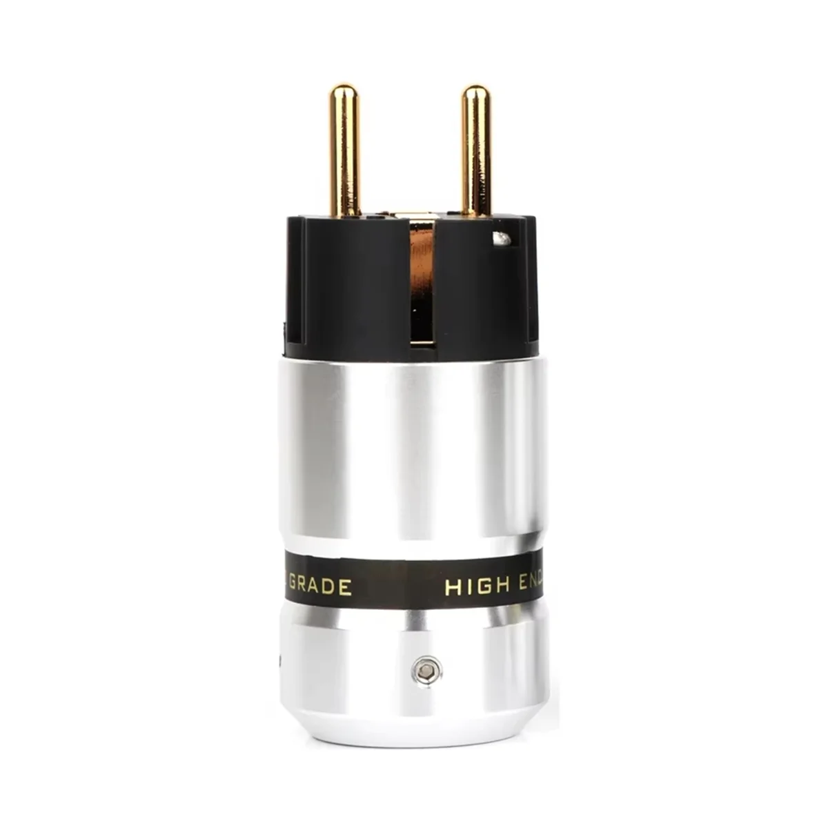 A002 Hifi Figure 8 prise IEC C7 Audio connecteur mâle Schuko plaqué Rhodium + prise femelle C7 IEC, prise ue