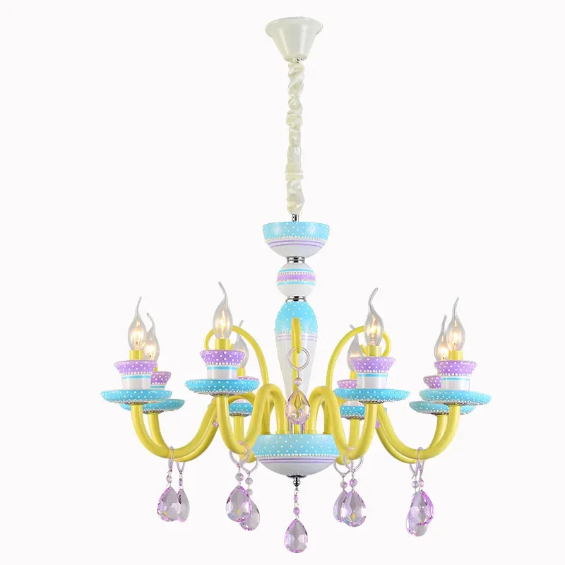 Creative children's room lamp boy girl bedroom restaurant lighting simple warm chandelier