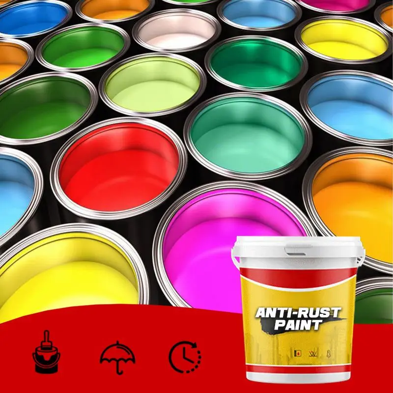 Removedor de ferrugem da pintura do metal, pintura mecânica antiferrugem e anticorrosão impermeável, vermelha