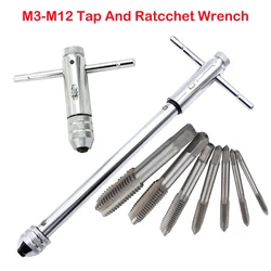 M3-8 Or M5-12 Tap Wrench Set Female Thread Wrench Tap And Die Wrench Male Screw Key Long Spanner Mechanical Workshop Hand Tools