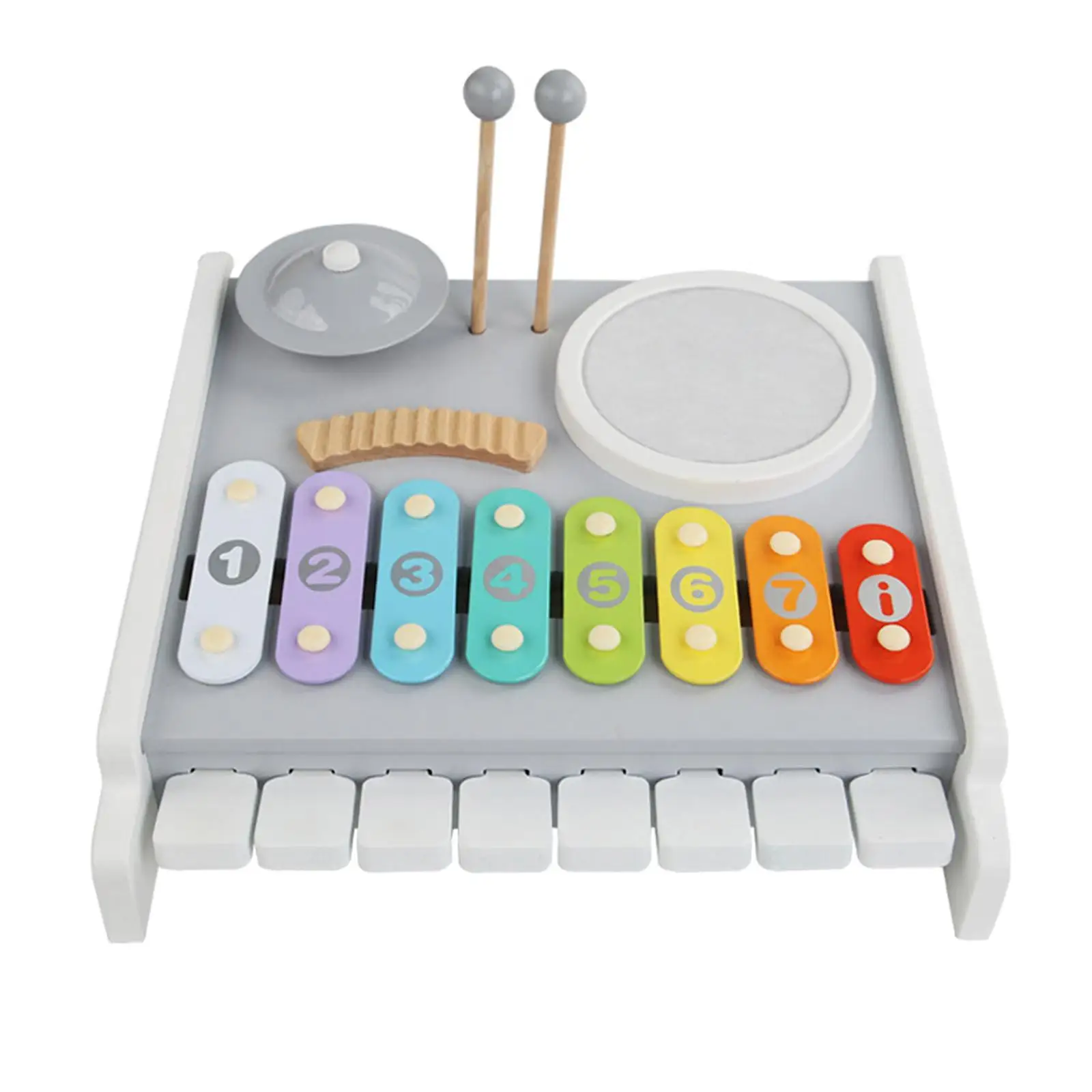 Montessori Baby Musical Instruments Toy Wood Frame Lightweight Versatile for