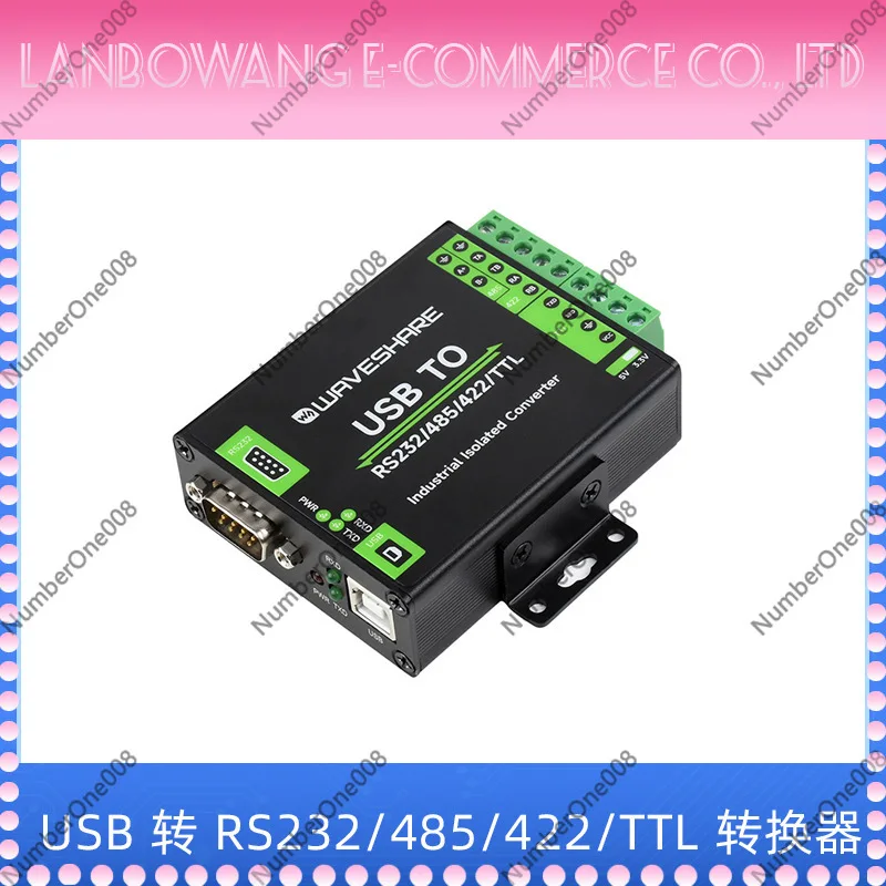 Industrial USB to Serial Converter FT232RNL Isolated RS232 RS485 RS422 TTL Module