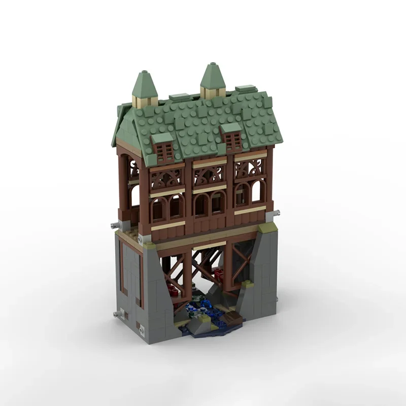 489pcs MOC HP Modulair De Houten Brug Harry Modelbouw Speelgoed Blokken Monteren DIY Creatief Onderwijs Kerstcadeau Baksteen