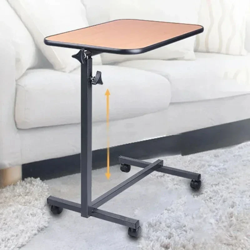 &Modern Simple Movable Senior Tables Household Dining Table Portable Elderly Care Bedridden Patient Bedside Lifting Folding Tabl