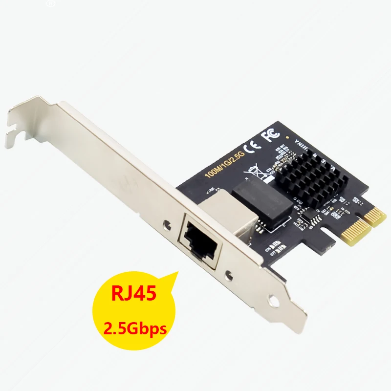 بطاقة واجهة الشبكة PCI Express X1 Gigabit Rj45 100M/1G/2.5G بطاقة شبكة Lan لخادم سطح المكتب عالية السرعة لـ Realtek RTL8125B #5