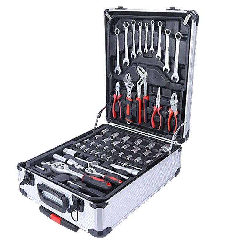 187 in 1 Mechanic Car Repair Hand Tool Kits Box Spanner Socket Gear Ratchet Wrench Auto Maintenance Home Combination Tool Set