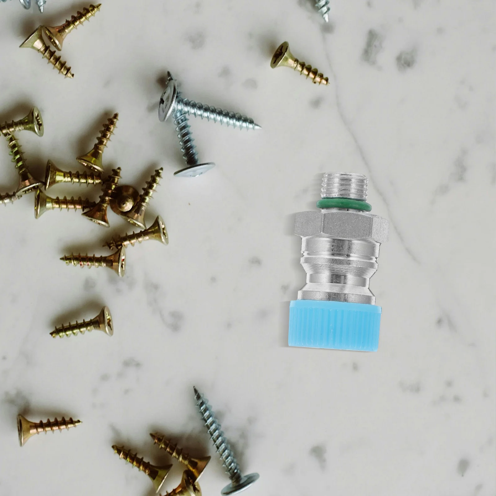 

2Pcs Car Air Conditioning Valve Core Aluminum Alloy Quick Release High Pressure Filling Connector Universal Ac Repair Tool