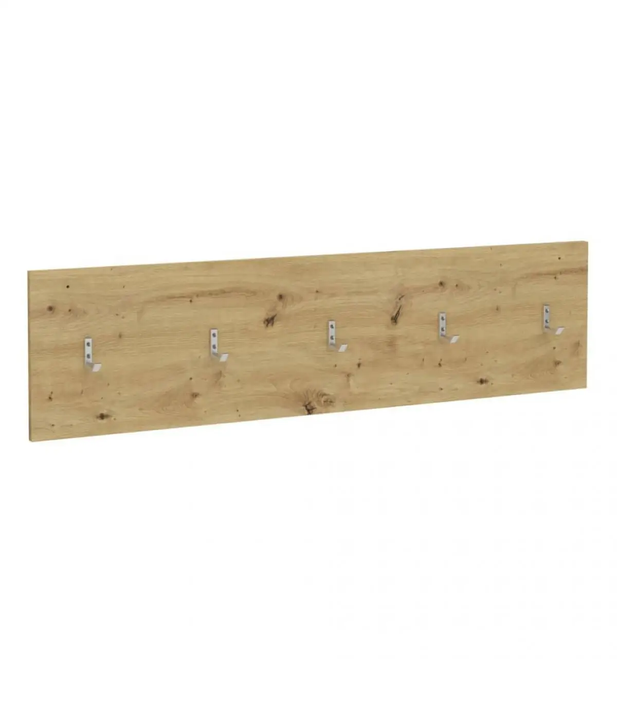 Hanger rack for hats and coats FMD oak wall hanger craft 108,9x1,5x28,1 cm