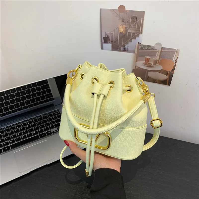 

Новая сумка-корзина для овощей, большая вместительная сумка-ведро, модная и простая портативная сумка через плечо 2025 года, сумка-мессенджер