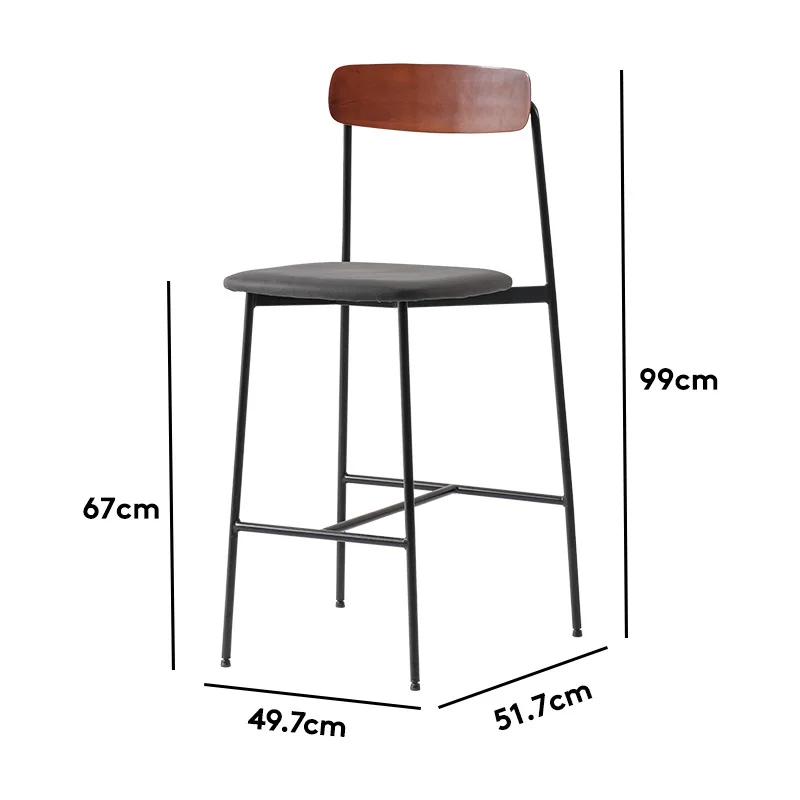 المنزلية الشمال كرسي طويل الساق الإبداعية شقة صغيرة ضوء الفاخرة كرسي طويل الساق الإنترنت المشاهير بار الأثاث Stolik Barowy XYBC