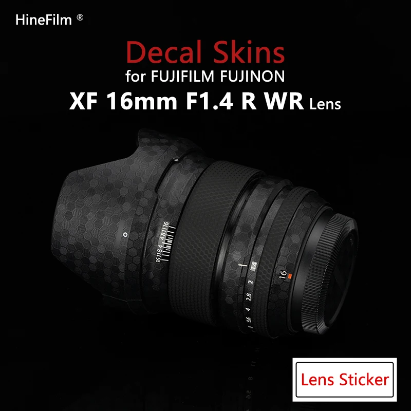 

Fuji XF16 F1.4 Lens Premium Decal Skin 16-1.4 Wrap Cover Film for FUJIFILM XF16MM F1.4 R WR Lens Protector Anti-Scratch Sticker