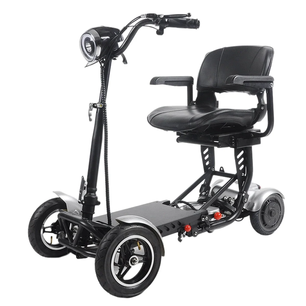 BC-MS306 Travel 4 Wheels Elderly Electric Scooter Disabled Handicapped Folding Mobility Scooter For Seniors