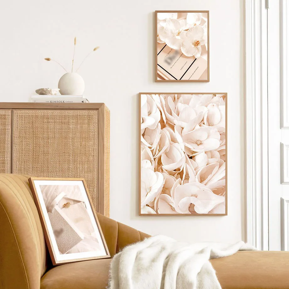 French Garden Luxury Ring Beige Street View Wall Art Canvas Painting Nordic Posters And Prints Pictures For Living Room Decor