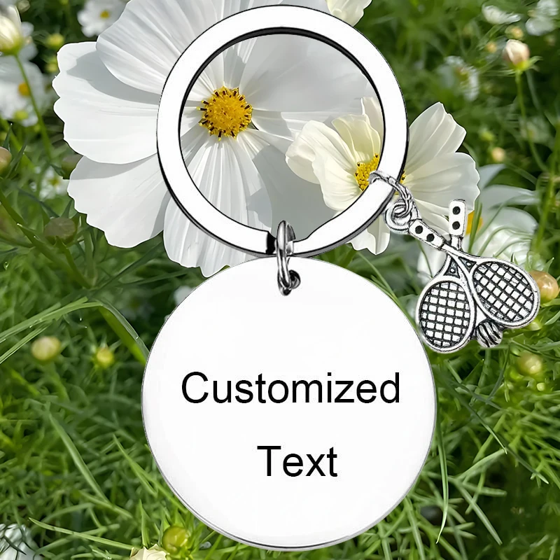 Personalized Custom Keychain tennis trainer Keychain Key chain Gift for tennis trainer tennis trainer gifts
