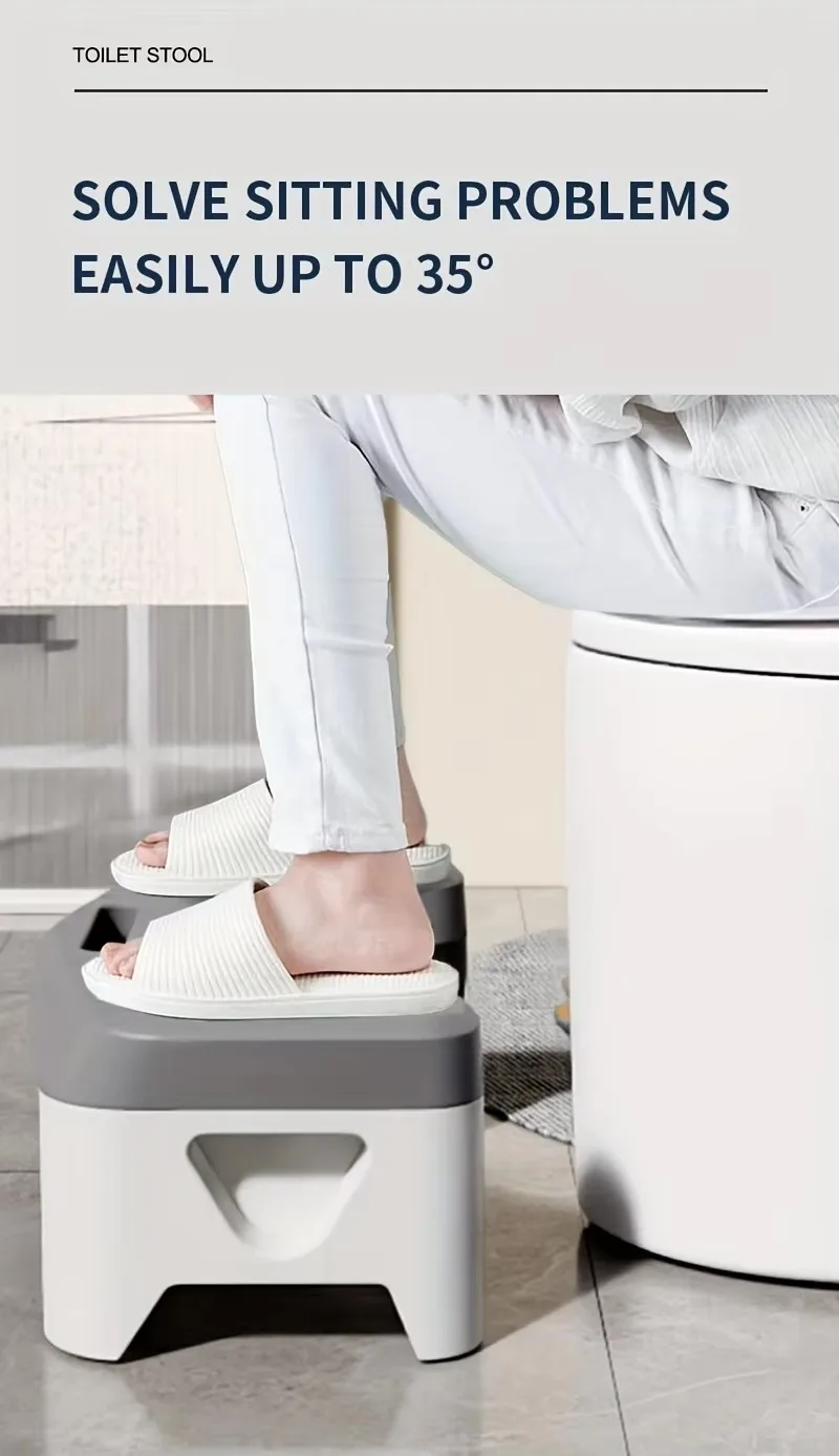 Bequemer Hocker für die Toilette, der beim Hocken bequem ist, mit ergonomischem Design für Kinder, Erwachsene und Schwangere. – Detail 3