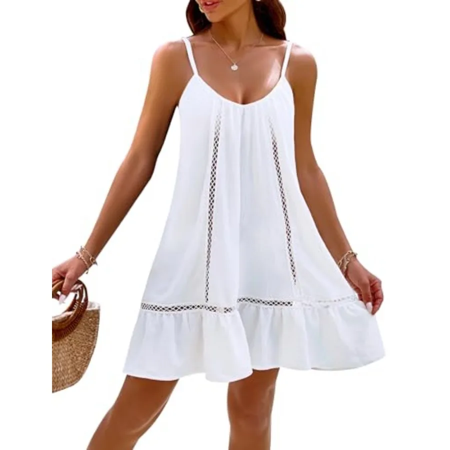 

Blooming Jelly Womens Bathing Suit Cover Up Swim Beach Dresses Cover Ups Spaghetti Straps Swimsuit Coverups 2026