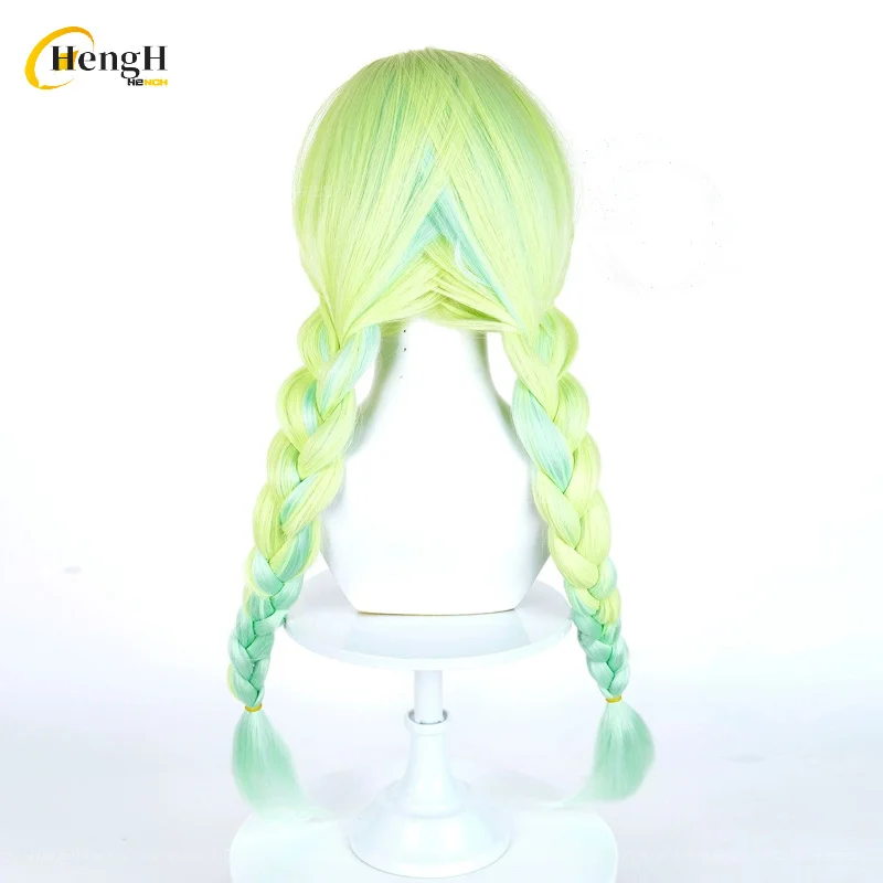 In Stock Game Gunsmith Synthetic Hair Long 75cm Mixed Color Double Braids Cosplay Wig Heat Resistant Hair Halloween Party Wigs