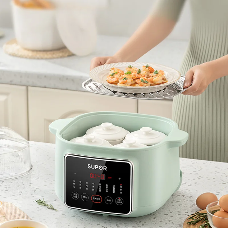 Slow Cooker Schmoren aus Wasser Haushalt Suppe Elektro dampfer Keramik automatische Vogelnest gewidmet fantastischen Reisbrei Kocher