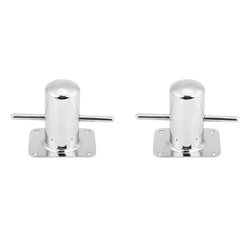 

Hot Selling-2X Stainless Steel Boat Samson Post Cross Bollard Mooring Bit For Marine Yacht With Heavy Duty Base,2X Stainless Ste