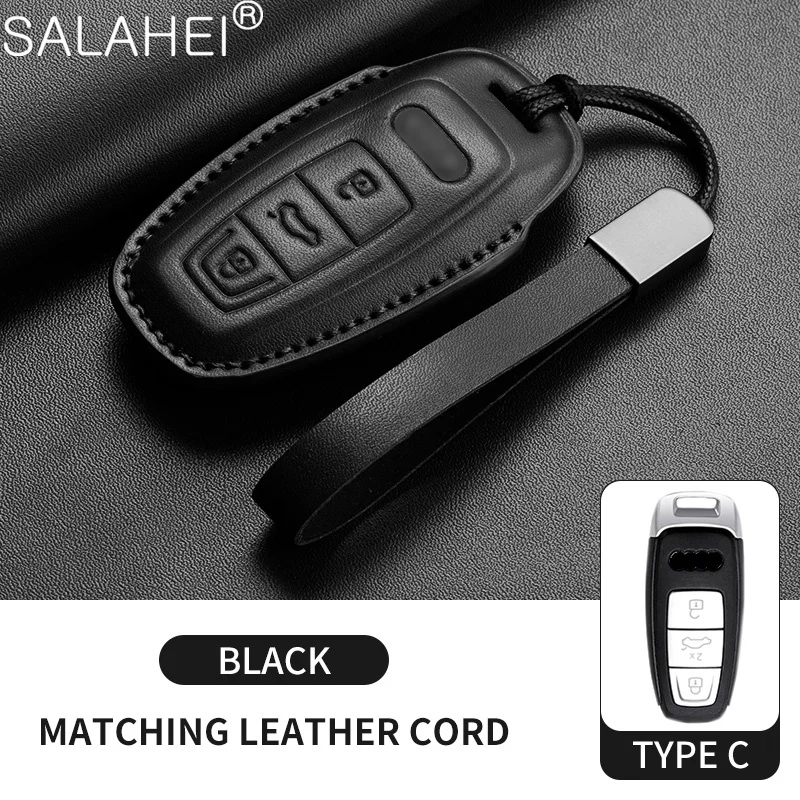 Holder Accessories Car Key Fob Cover for Audi A4 A5 A6 B6 B7 B8 A7 A8 Q5 Q7 R8 TT S5 S6 S7 S8 A8L SQ5 Keyless Keychain Durable 6