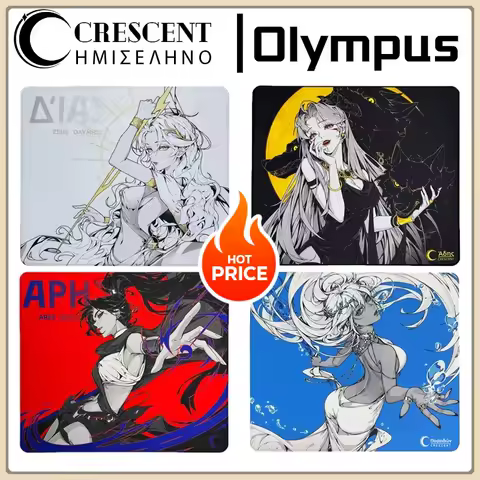 Olympus Series Mouse Pad Zeus Hades Poseidon Ares large mouse pad soft and smooth gaming mousepad anime desk mat Crescent