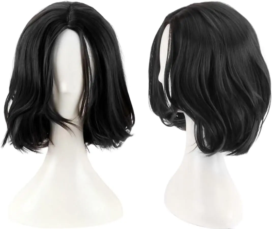 

Парик Джона Уика для косплея, черный короткий волнистый мужской парик, термостойкие синтетические парики для Хэллоуина