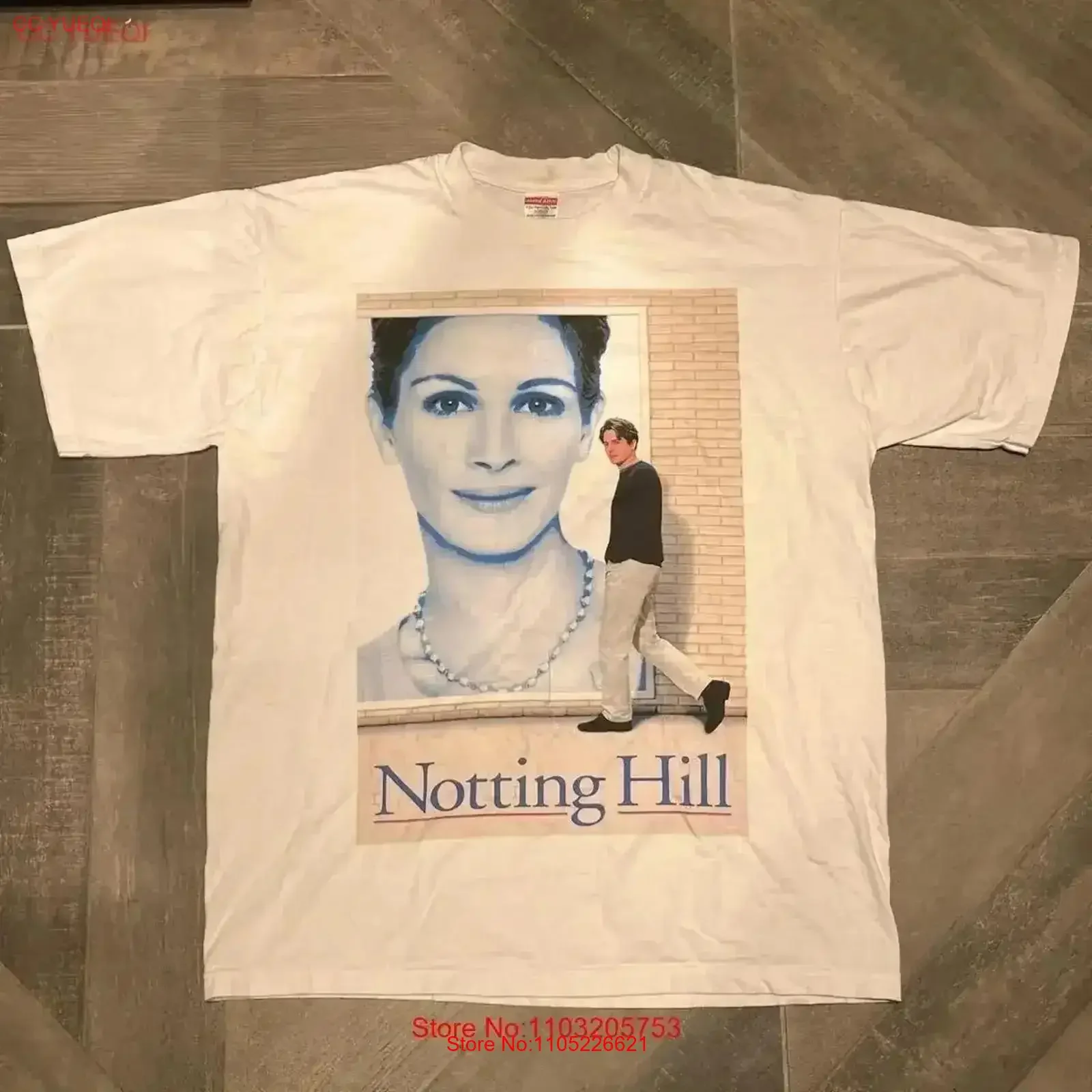 ting Hill Lover Movie T shirt vintage Washed Breathable fashion Comfortable Stylish homme Soft Stretched Casual vintage Washed