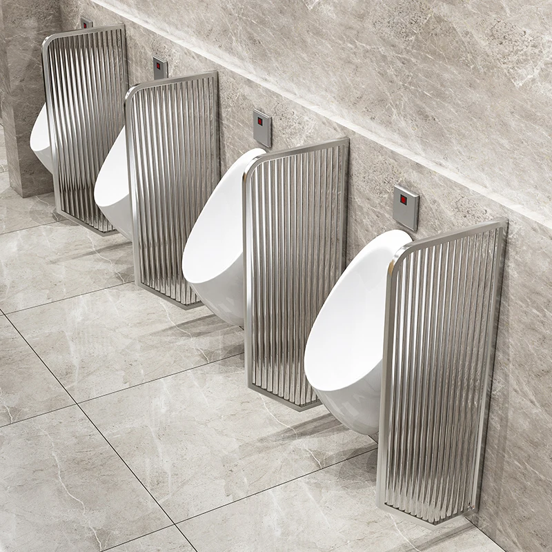 Men's toilet urinal baffle stainless steel Changhong glass bathroom partition school public toilet urinal baffle